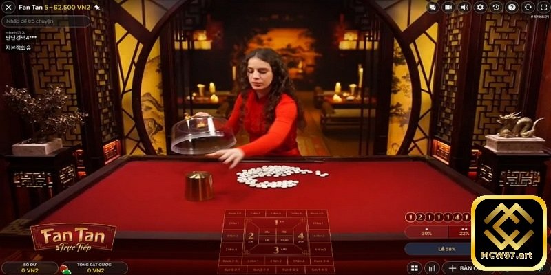 Game fantan và các loại cửa cược thú vị của trò chơi này 1 Fantan sẽ tách số nút ngẫu nhiên trên bàn để tìm ra kết quả