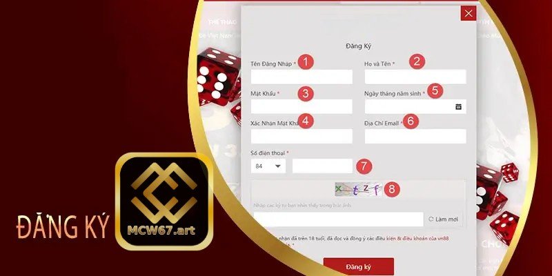 MCW67 5 Cách đăng ký tài khoản MCW67